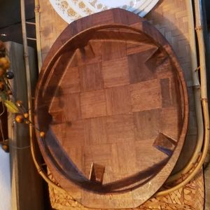 lot of 6 weaverwood wooden plate holders for standard 10 inch plates